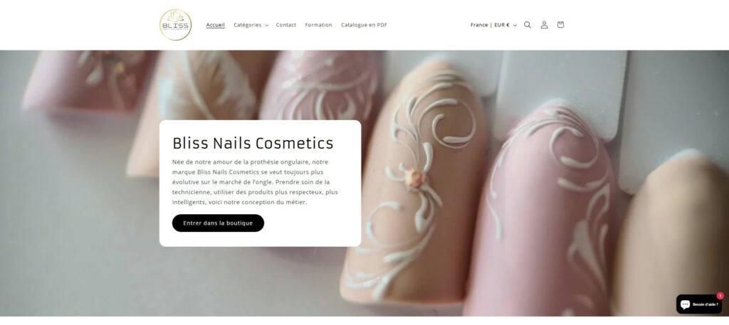 SITE DE VENTE DE PRODUITS POUR ONGLES